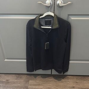 Men's Navy Quarter-Zip Pullover Hoodie